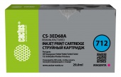 Картридж струйный Cactus CS-3ED68A 712 пурпурный (29мл) для HP DJ T230/630