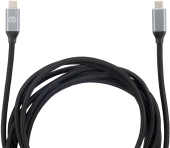 Кабель Digma D-TYPE-C-USB3.2-100W-4K-3M USB Type-C (m)-USB Type-C (m) 3м черный