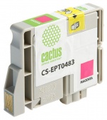 Картридж струйный Cactus CS-EPT0483 T0483 пурпурный (14.4мл) для Epson Stylus Photo R200/R220/R300/R320/R340/RX500/RX600/RX620/RX640