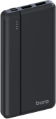 Мобильный аккумулятор Buro BP10A 10000mAh 10W 2A 2xUSB-A/USB-C черный (BP10A10PBK)