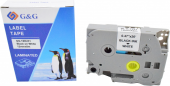 Картридж ленточный G&G GG-TZE231 черный на белом 12x8 для Brother 1010/1280/1280VP/2700VP