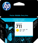 Картридж струйный HP 711 CZ132A желтый (29мл) для HP DJ T120/T520