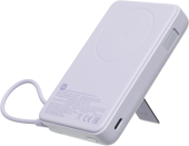 Мобильный аккумулятор Xiaomi Magnetic BHR08PAGL 10000mAh QC3.0/PD3.0 33W 3A USB-C беспров.зар. фиолетовый