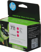 Картридж струйный HP 711 CZ135A пурпурный тройная упак. для HP DJ T120/T520