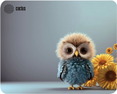 Коврик для мыши Cactus Owl gray 300x250x3мм (CS-MP-D12M)