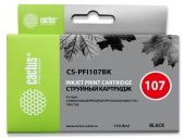 Картридж струйный Cactus CS-PFI107BK PFI-107BK черный (130мл) для Canon IP iPF670/iPF680/iPF685/iPF770/iPF780/iPF785/