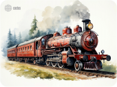 Коврик для мыши Cactus Locomotive 400x300x3мм (CS-MP-PRO17XL)