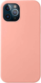 Чехол (клип-кейс) Deppa для Apple iPhone 12/12 Pro Liquid Silicone розовый (87712)