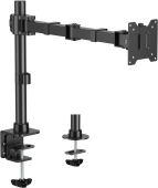 Кронштейн для мониторов Cactus CS-VM-D49-BK черный 17"-49" макс.20кг настольный поворот и наклон