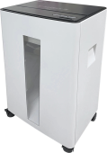 Шредер Office Kit S330SF (3,9х35) белый/черный (секр.P-4) фрагменты 13лист. 30лтр. скобы пл.карты