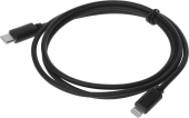 Кабель Buro PD18W USB Type-C (m)-Lightning (m) 1м черный