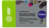 Картридж струйный Cactus CS-EPT7414 T7414 желтый (1100мл) для Epson SureColor SC-F6000/6200/7000