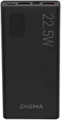 Мобильный аккумулятор Digma DGPF10A 10000mAh QC3.0/PD3.0 22.5W 3A 2xUSB-A/USB-C черный (DGPF10A22PBK)