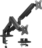 Кронштейн для мониторов Cactus CS-VM-MD-72-BK черный/белый 17"-32" макс.9кг настольный поворот и наклон