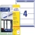 Этикетки Avery Zweckform L4761-25 A4 61x192мм 4шт на листе/80г/м2/25л./белый самоклей. универсальная