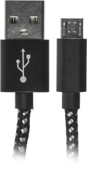 Кабель Buro Braided BHP RET MICUSB-BR USB (m)-micro USB (m) 1м черный