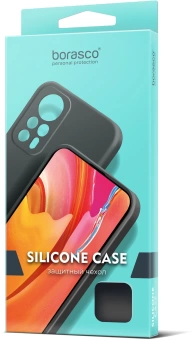 Чехол (клип-кейс) BoraSCO для Tecno Spark 20 Pro Silicone Case черный (72530)