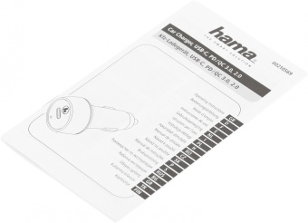 Автомобильное зар./устр. Hama H-210569 20W 1.67A+3A+2.22A (PD) USB универсальное черный (00210569)