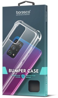 Чехол (клип-кейс) BoraSCO для Honor X5 Plus Bumper Case прозрачный (72471)