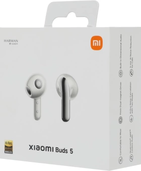 Гарнитура вкладыши Xiaomi Buds 5 M2341E1 серый беспроводные bluetooth в ушной раковине (BHR8116GL)