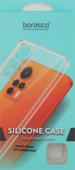 Чехол (клип-кейс) BoraSCO для Xiaomi Redmi 13C Silicone Case прозрачный (72840)