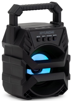 Колонка порт. Hyundai H-PS1000 черный 9W 1.0 BT/USB 10м 500mAh