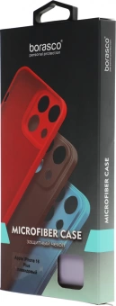 Чехол (клип-кейс) BoraSCO для Apple iPhone 16 Plus Microfiber Case лавандовый (73686)