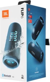 Колонка порт. JBL Flip 6 синий 30W 1.0 BT 10м 4800mAh (JBLFLIP6BLU)