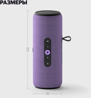 Умная колонка Yandex Станция Стрит Алиса фиолетовый 30W 2.0 BT/Wi-Fi 10м 3300mAh (YNDX-00030VIO)