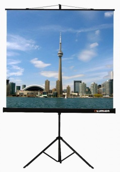 Экран на треноге Lumien 100" 180x180см Eco View LEV-100102 1:1 напольный рулонный