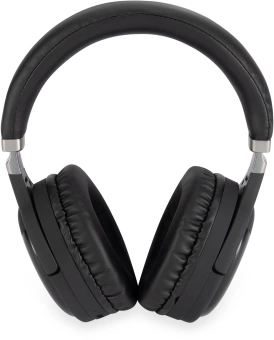 Гарнитура накладные Digma BT-16 черный беспроводные bluetooth оголовье (BT-16B)