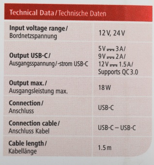 Автомобильное зар./устр. Hama H-183327 18W 3A (PD+QC) USB Type-C универсальное черный (00183327)