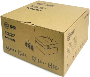 Термопринтер Cactus CS-TP-D410U 203dpi 160мм/с/USB для печ.этик. черный Термопринтер Cactus CS-TP-D410U 203dpi 160мм/с/USB для печ.этик. черный