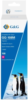 Чернила G&G GG-108M C13T09C34A пурпурный70мл для Epson Ecotank L8050/L18050