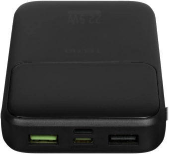 Мобильный аккумулятор Tecno Pocket S101Q 10000mAh QC3.0/PD3.0 22.5W 2.4A 2xUSB-A/USB-C черный