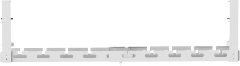 Кабель-канал Cactus CS-CM-700-1WT для столов 72.8x13x19см белый