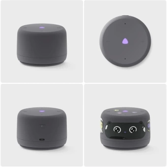 Умная колонка Yandex Станция Лайт 2 без часов Алиса графитовый 6W 1.0 BT/Wi-Fi 10м (YNDX-00028GRY)