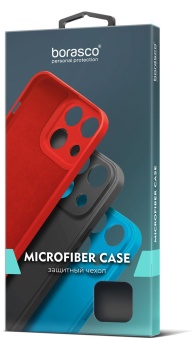 Чехол (клип-кейс) BoraSCO для Apple iPhone 15 Plus Microfiber Case черный (72421)