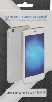 Чехол (клип-кейс) DF для Samsung Galaxy A12/M12 sCase-109 прозрачный (DF SCASE-109)