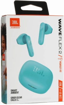 Гарнитура вкладыши JBL Wave Flex 2 синий беспроводные bluetooth в ушной раковине (JBLWFLEX2BLU)