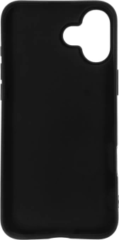 Чехол (клип-кейс) BoraSCO для Apple iPhone 16 Plus Silicone Case черный (73521)