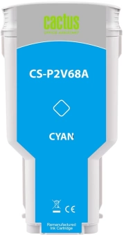 Картридж струйный Cactus CS-P2V68A №730 голубой (300мл) для HP Designjet T1600/1700/2600