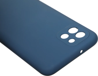 Чехол (клип-кейс) BoraSCO для Samsung Galaxy A03 Microfiber Case синий (70093)