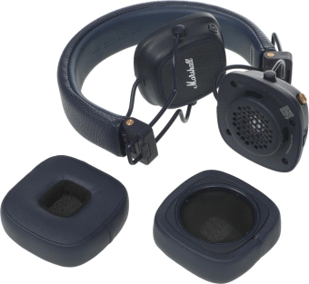 Гарнитура накладные Marshall Major V синий беспроводные bluetooth оголовье (MAJOR V MIDNIGHT BLUE)