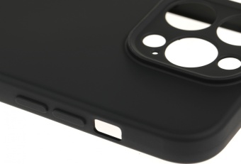 Чехол (клип-кейс) BoraSCO для Apple iPhone 15 Pro Microfiber Case черный (72429)