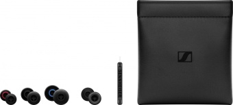 Наушники вкладыши Sennheiser IE 100 PRO 1.3м прозрачный/черный проводные в ушной раковине (508941)