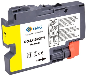 Картридж струйный G&G GG-LC3237Y желтый (18.4мл) для Brother HL-J6000DW/J6100DW