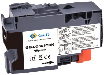 Картридж струйный G&G GG-LC3237BK черный (65мл) для Brother HL-J6000DW/J6100DW