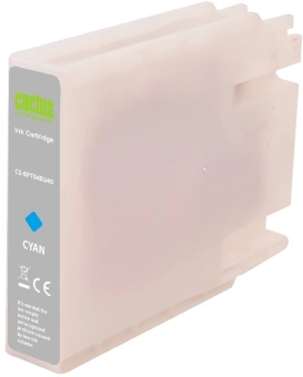Картридж струйный Cactus CS-EPT04B240 T04B2 голубой (54мл) для Epson WorkForce Pro WF-C8190, WF-C8690
