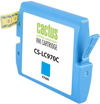 Картридж струйный Cactus CS-LC970C голубой (20мл) для Brother DCP-135C/150C/MFC-235C/260C